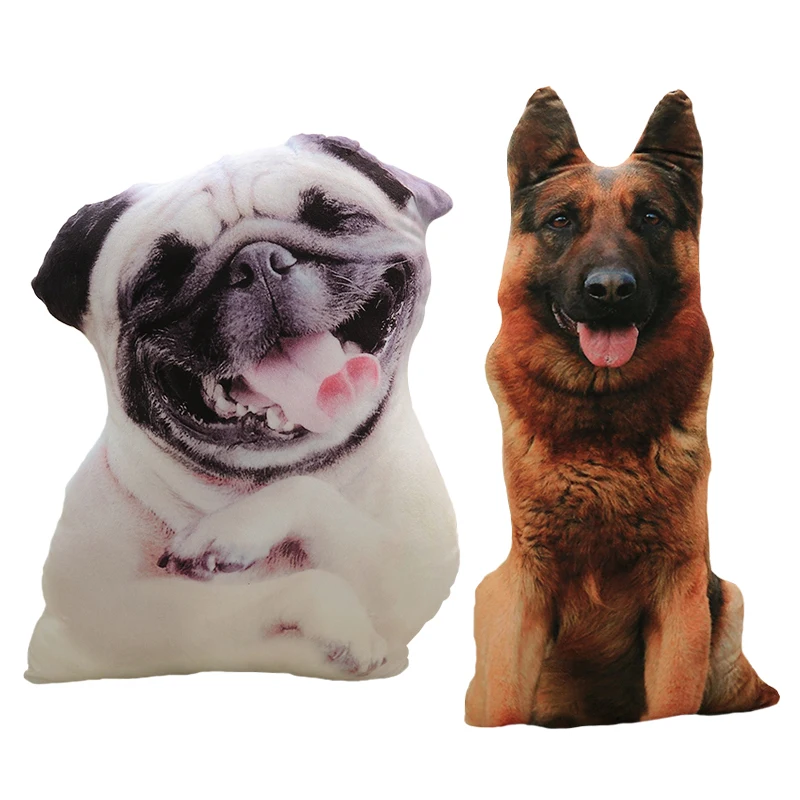 Perro de peluche cojín almohada con estampado 3D suave infantil - imagen 5