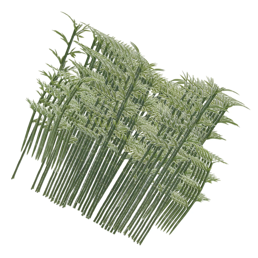 Pack of 100 Model Trees Landscape Bamboo Trees 4 Scale 1:75, 1:100,1:200 ,1/300