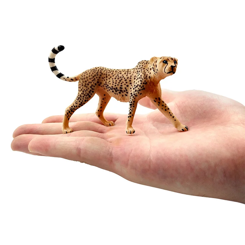 Simulación de cabra, guepardo, leopardo, modelo Animal, figura de oveja, decoración del hogar, accesorios de decoración de jardín de hadas en miniatura - imagen 4