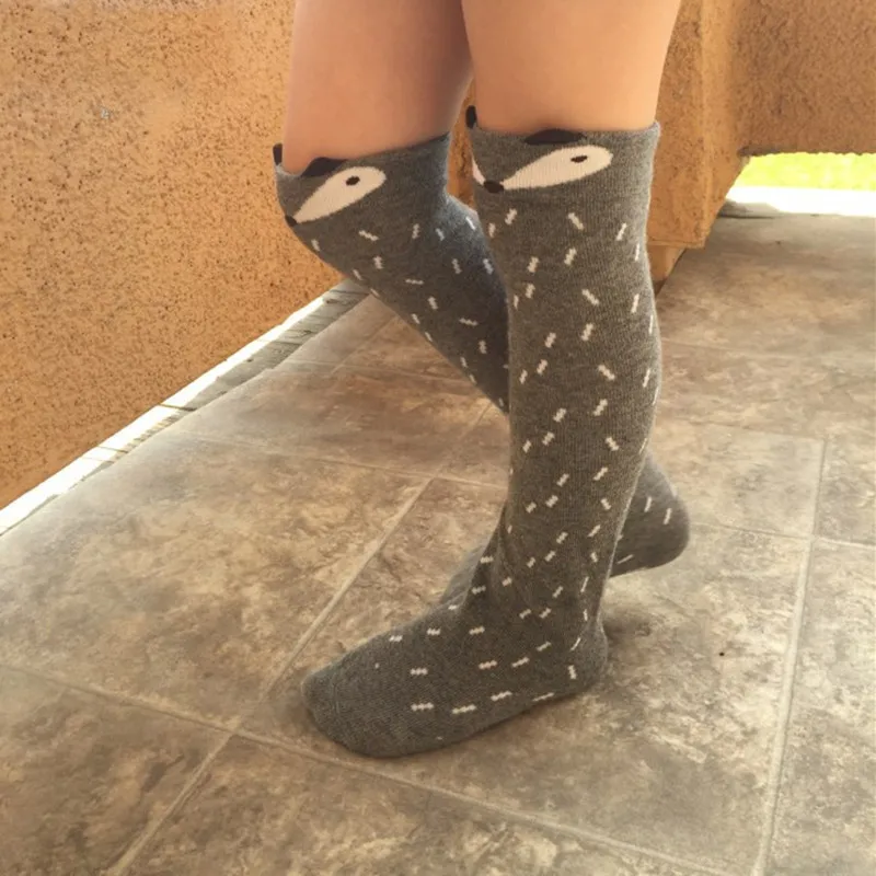 Calcetines largos hasta la rodilla para bebé, niño y niña, calcetines de dibujos animados para niños, moda deportiva para niños de 0 a 5 años, Primavera - imagen 4