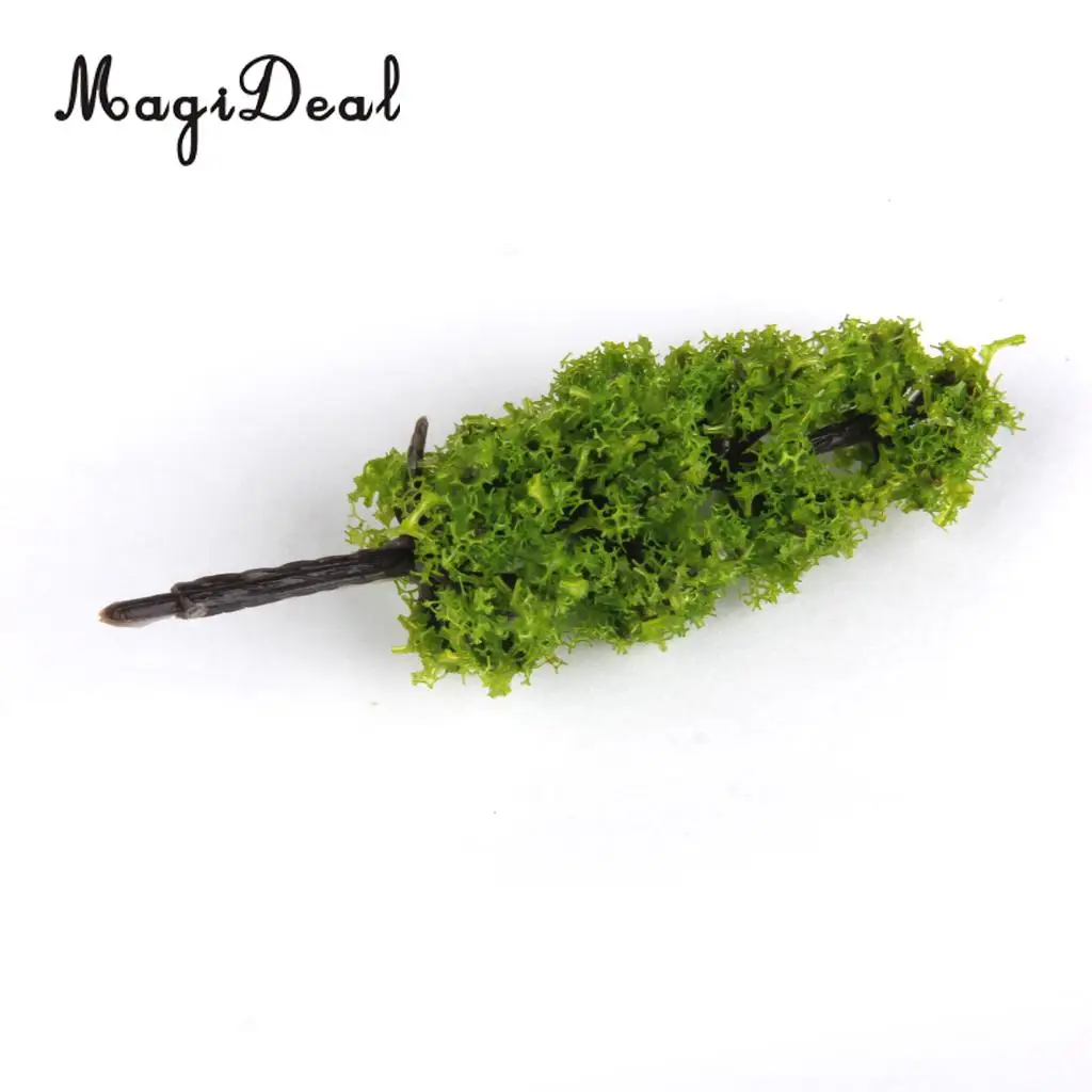 MagiDeal 20Pcs/Lot 1/200 Scale Pagoda Trees Model Train Railroad Railway Street Scenery for House Garden Park Landscape Layout
