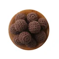 Brown Crochet Beads