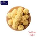 Yellow Crochet Beads