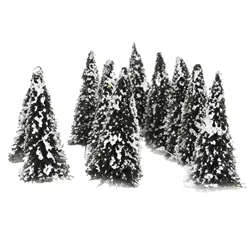 Árbol de plástico con nieve escala N para maquetas y wargame