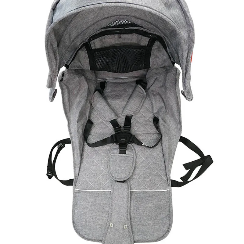 Conjunto de asiento Yoya Plus, colchón, toldo solar, Compatible con Yoya Plus 2/3/4max/Pro, cinturón de seguridad en la entrepierna, accesorios para cochecito - imagen 5