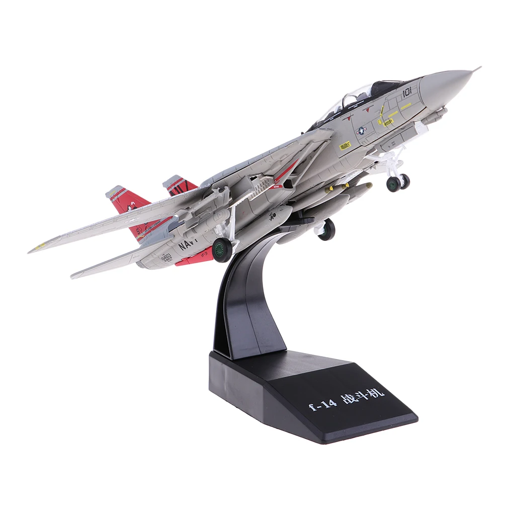 1/100 Metal American F-14 Aircrafts Fighter Diecast Toy Model Airplane Toys