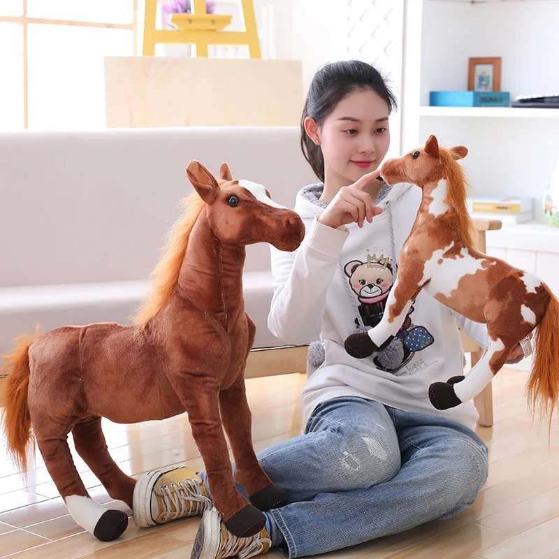Juguete de peluche caballo realista – Regalo cumpleaños infantil