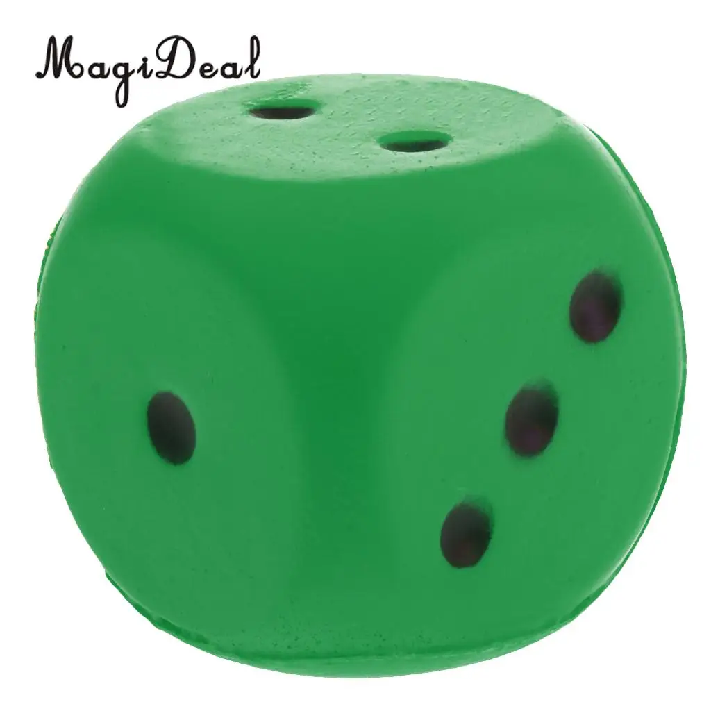 Sponge Dice Foam Dot Dice Playing Dice for Teaching Education Toy Green