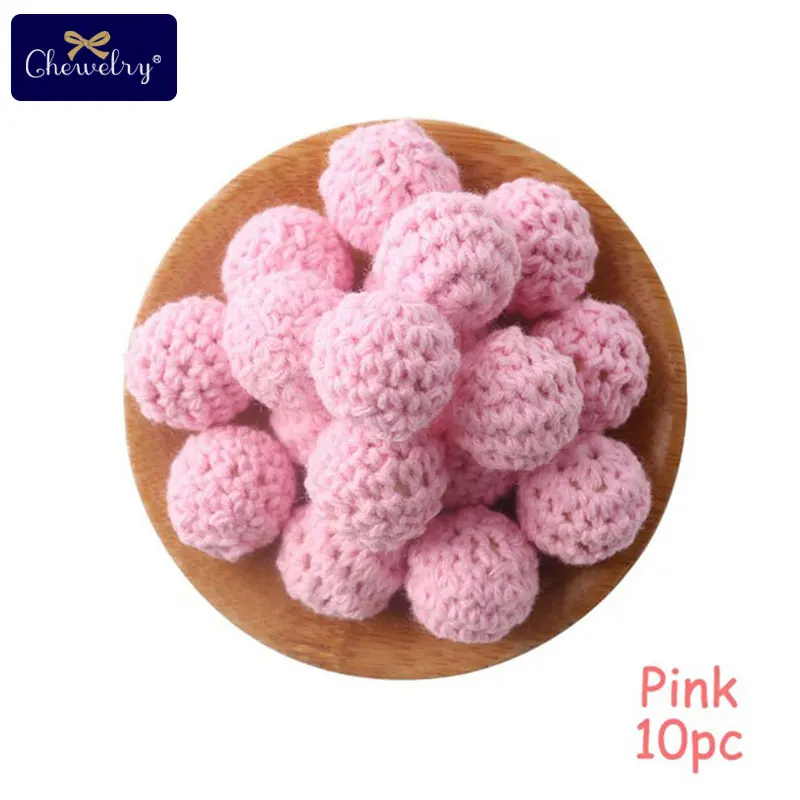 Pink Crochet Beads