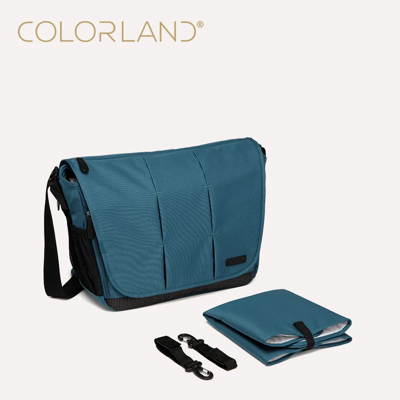 Colorland Bolsa organizadora grande de pañales para cochecito bebé - imagen 4
