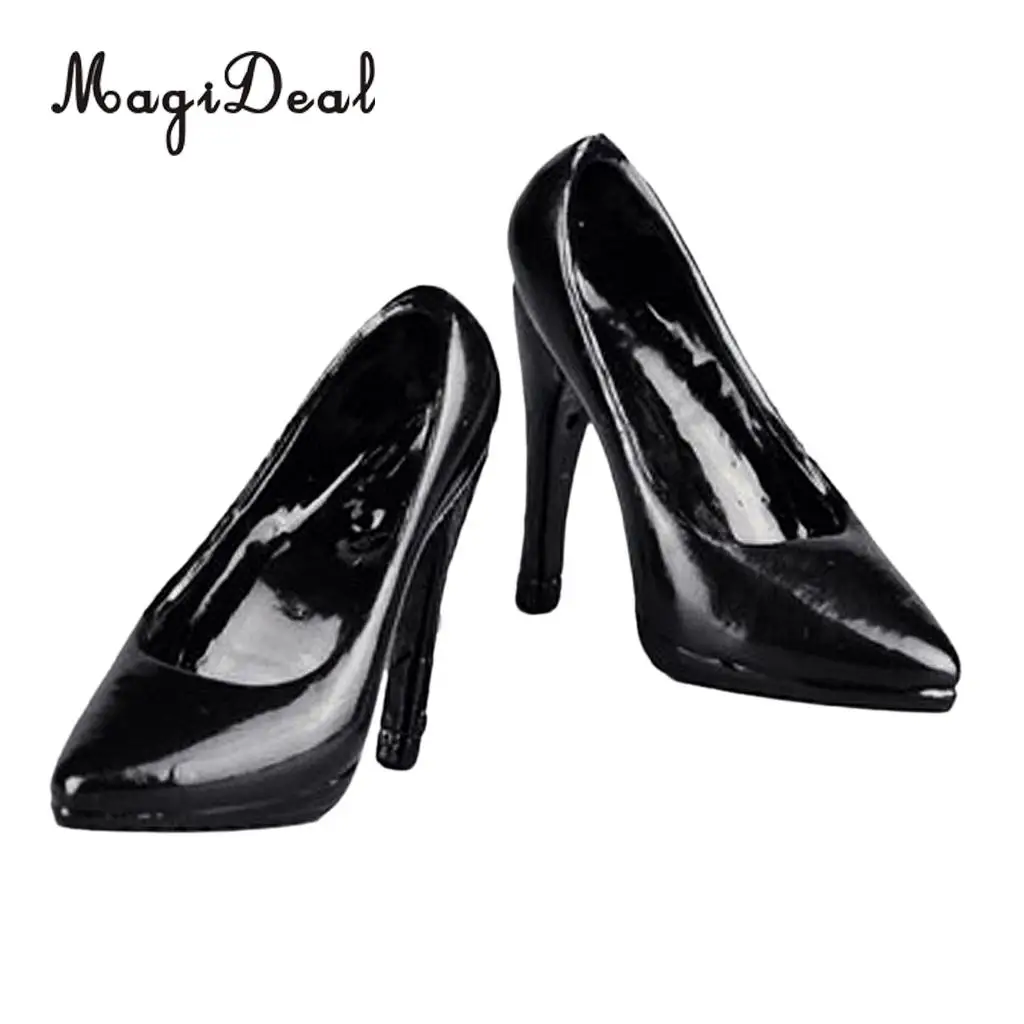 MagiDeal Fashion 1Pair 1/6 Scale Plastic High Heeled Shoes For 12 Inch Female Figures Body Models Party Show Stage Acce Gifts