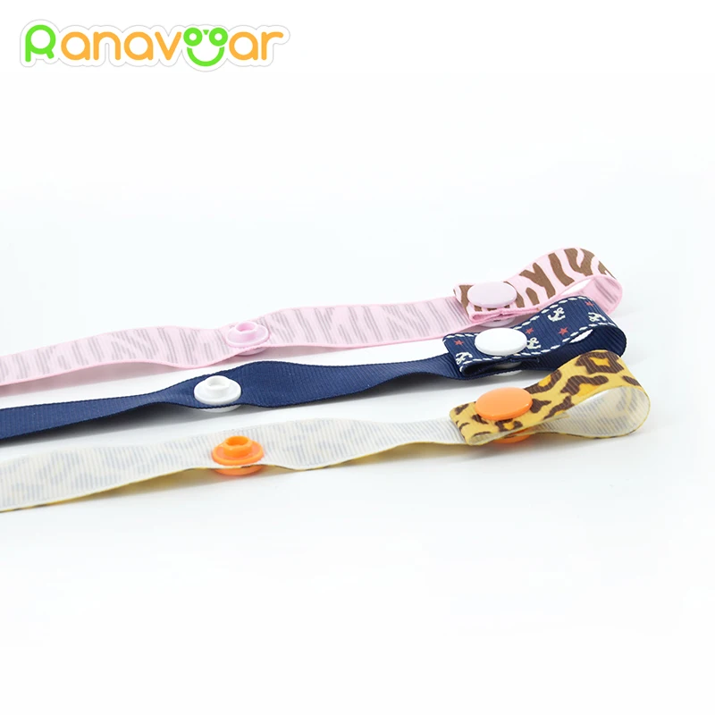Cadena con Clip para chupete de bebé, Chupetas de cinta, soporte para chupete divertido, correa, accesorios para pezones infantiles - imagen 5