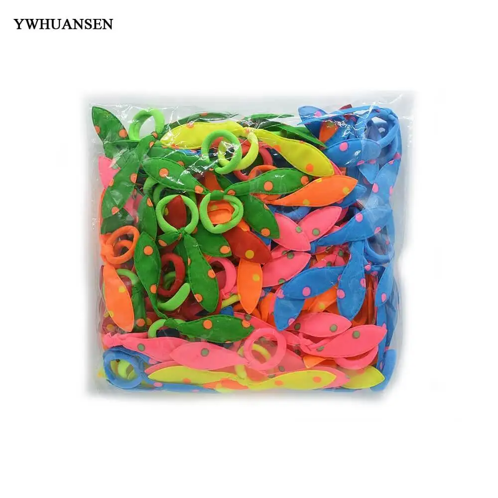 YWHUANSEN Scrunchy oreja de conejo bebé – banda elástica cabello - imagen 2