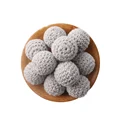 Gray Crochet Beads