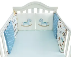 Protector de cuna acolchado para bebé – Suave y transpirable