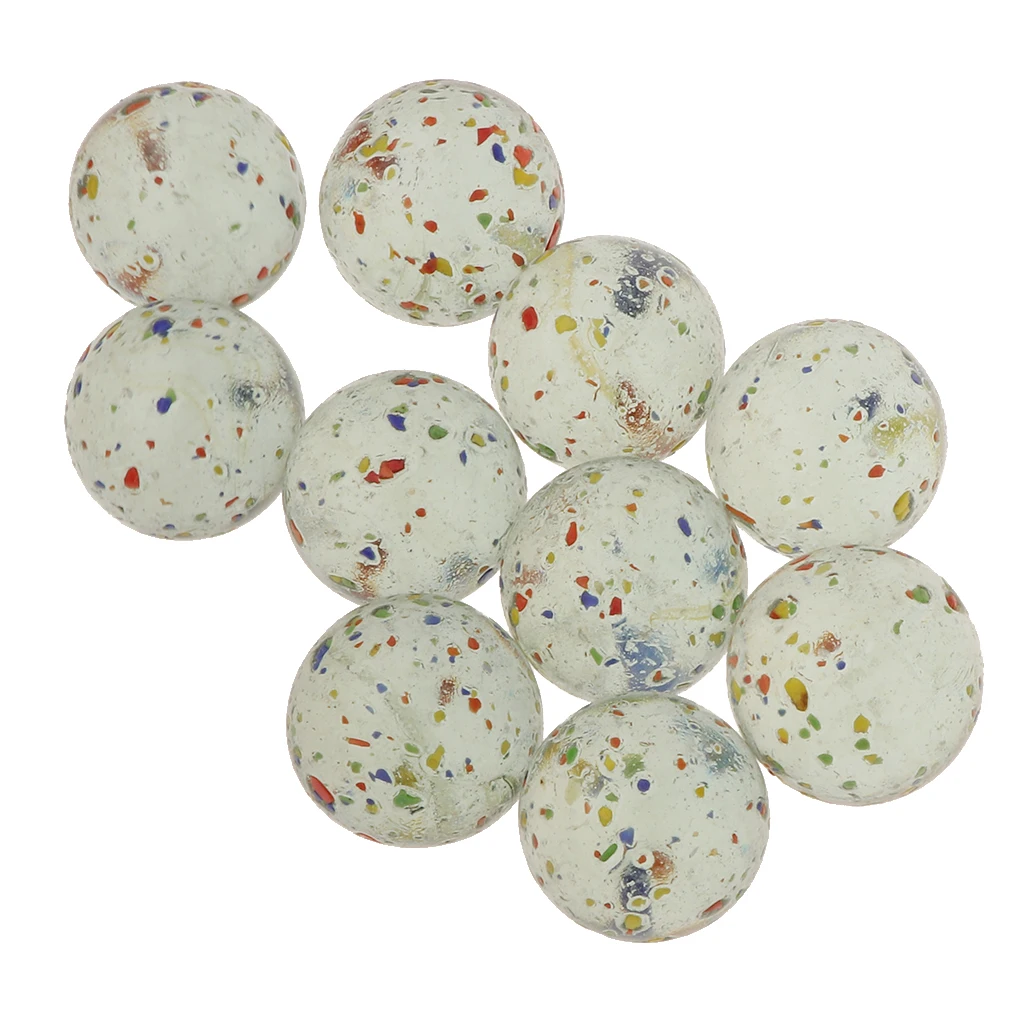 10 pcs 25mm Glass Marbles Set Toy, Ball Marbles Game for Children - Discovery Toys Marbles