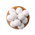 White Crochet Beads