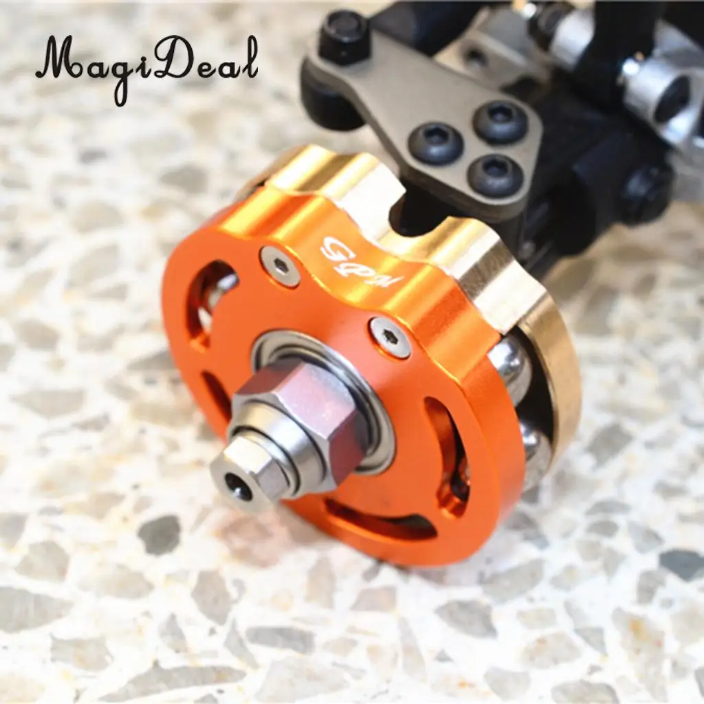 AXIAL SCX10 I SCX10 II Gmade SAWBACK 4LS KOMODO BRASS PENDULUM WHEEL KNUCKLE AXLE WEIGHT + 21MM HEX ADAPTER Black