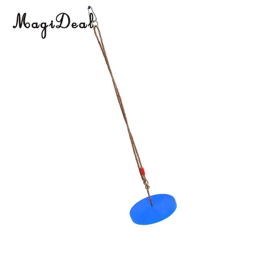 MagiDeal Safe Children Kids Outdoor Tree Hanging Disc Rope Swing Set for Garden Playground Camping Picnic Playing Toy 3Colors