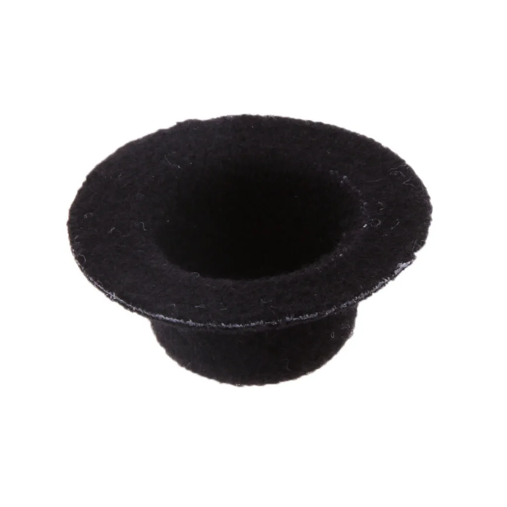 1:12 Scale Doll House Miniature Black Bowler Hat Cap Home Wall Accessories