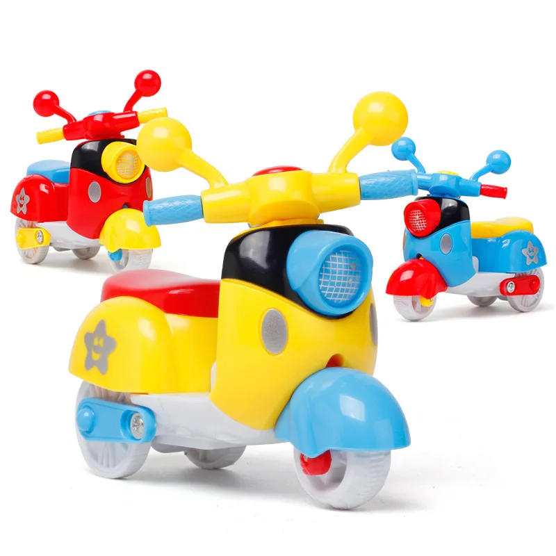 Mini motocicleta de juguete de dibujos animados para niños, coche de inercia, modelo de motocicleta, juguetes educativos de Aprendizaje Temprano para niños y niñas