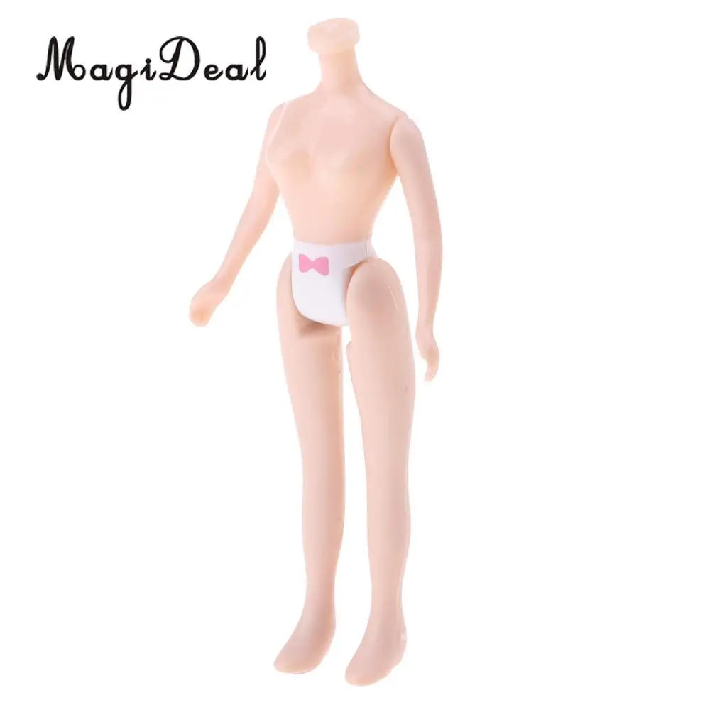 7.5cm Plastic Mini Doll Body for Petite Doll Custom DIY Accessories Kids Children Pretend Play Toy