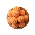 Orange Crochet Beads