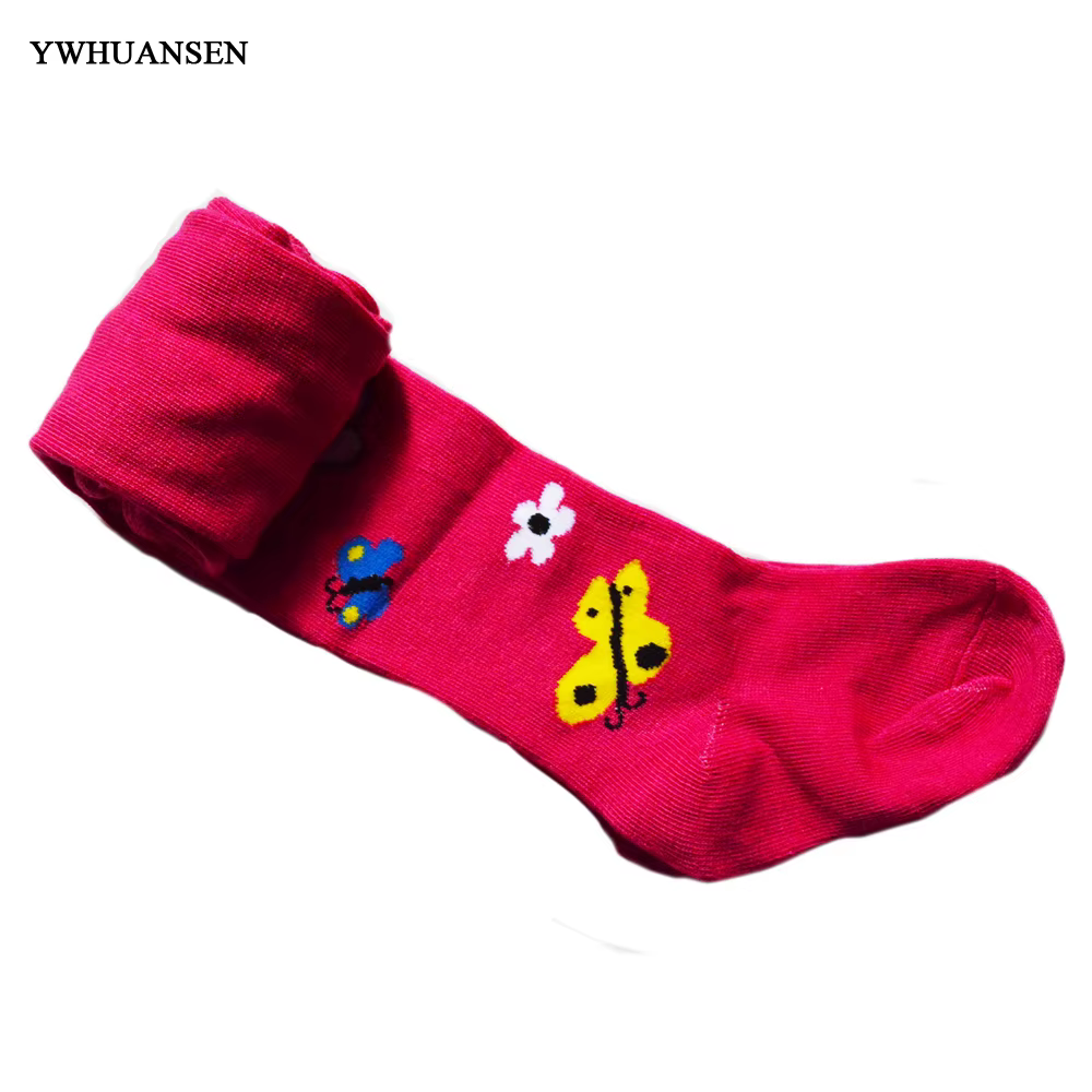 YWHUANSEN Pantimedias a rayas de algodón para niña – Primavera y otoño - imagen 4