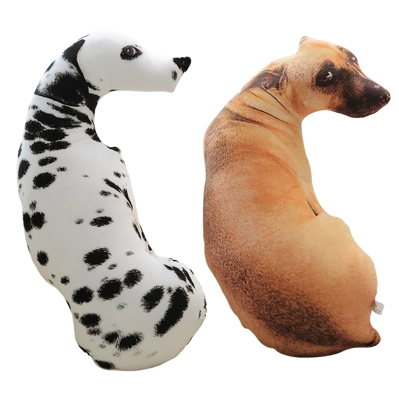 Perro de peluche cojín almohada con estampado 3D suave infantil - imagen 3