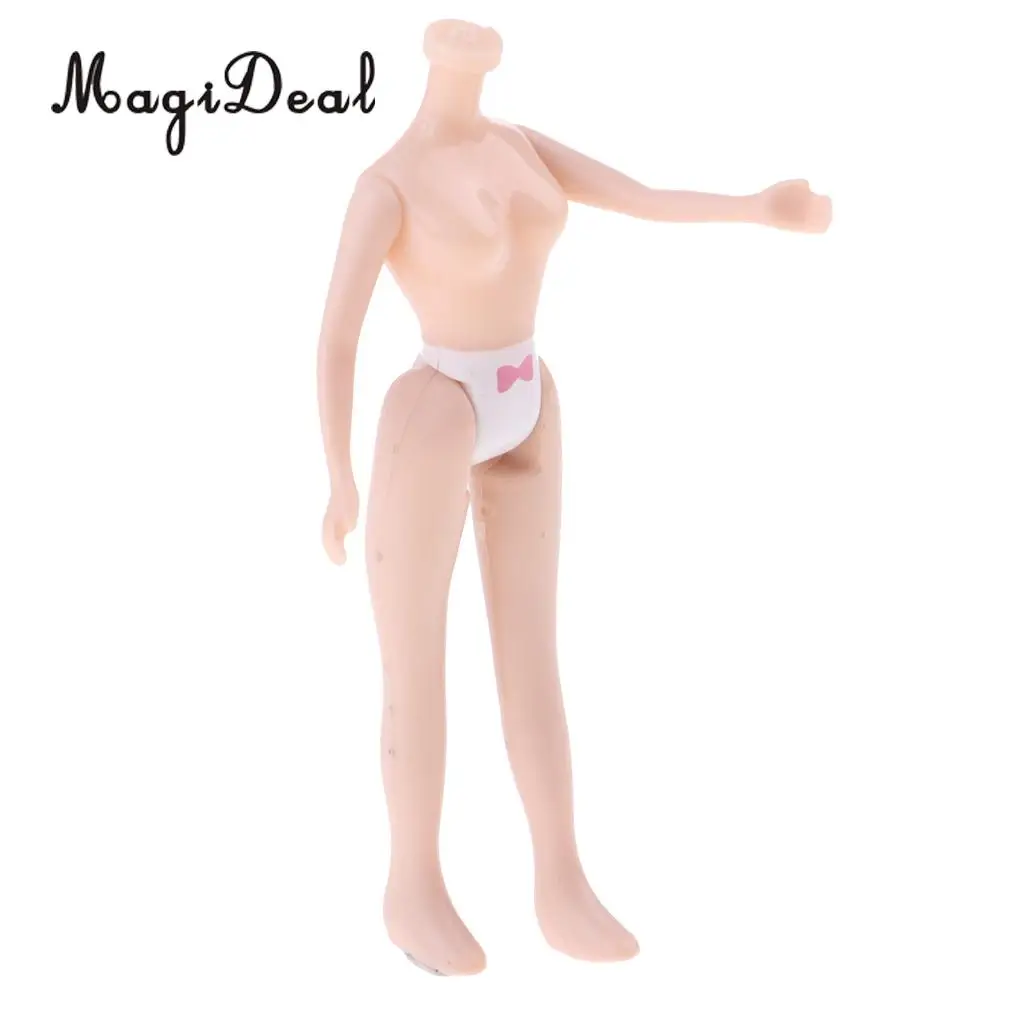 7.5cm Plastic Mini Doll Body for Petite Doll Custom DIY Accessories Kids Children Pretend Play Toy