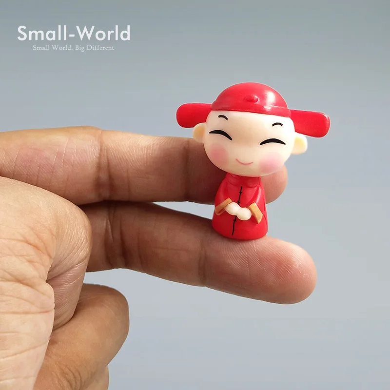 Figura en miniatura de amante de Chiese, muñeca de boda, bonsái, figuras de niño y niña, decoración de pasteles, adornos de estatua de personaje de jardín de hadas - imagen 2