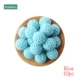 Blue Crochet Beads
