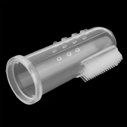 Cepillo dental de silicona suave para bebé con masajeador de encías