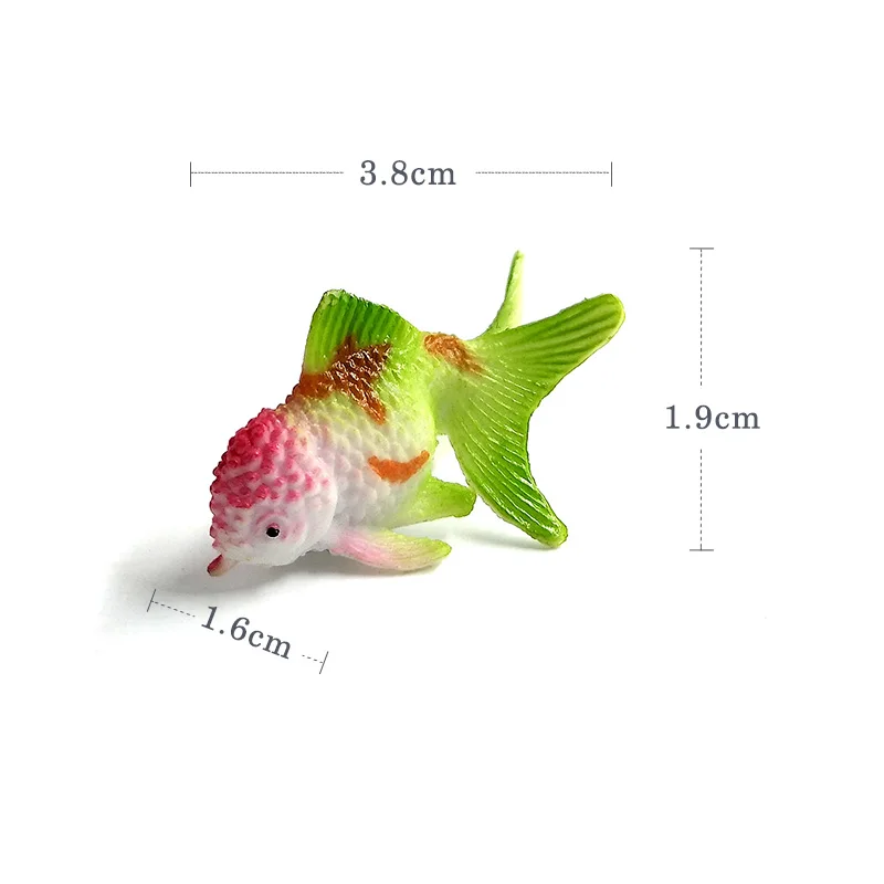 Figurita Kawaii de peces dorados, Micro paisaje, decoración del hogar, adorno de jardín en miniatura, bonsái, accesorios de decoración modernos - imagen 3