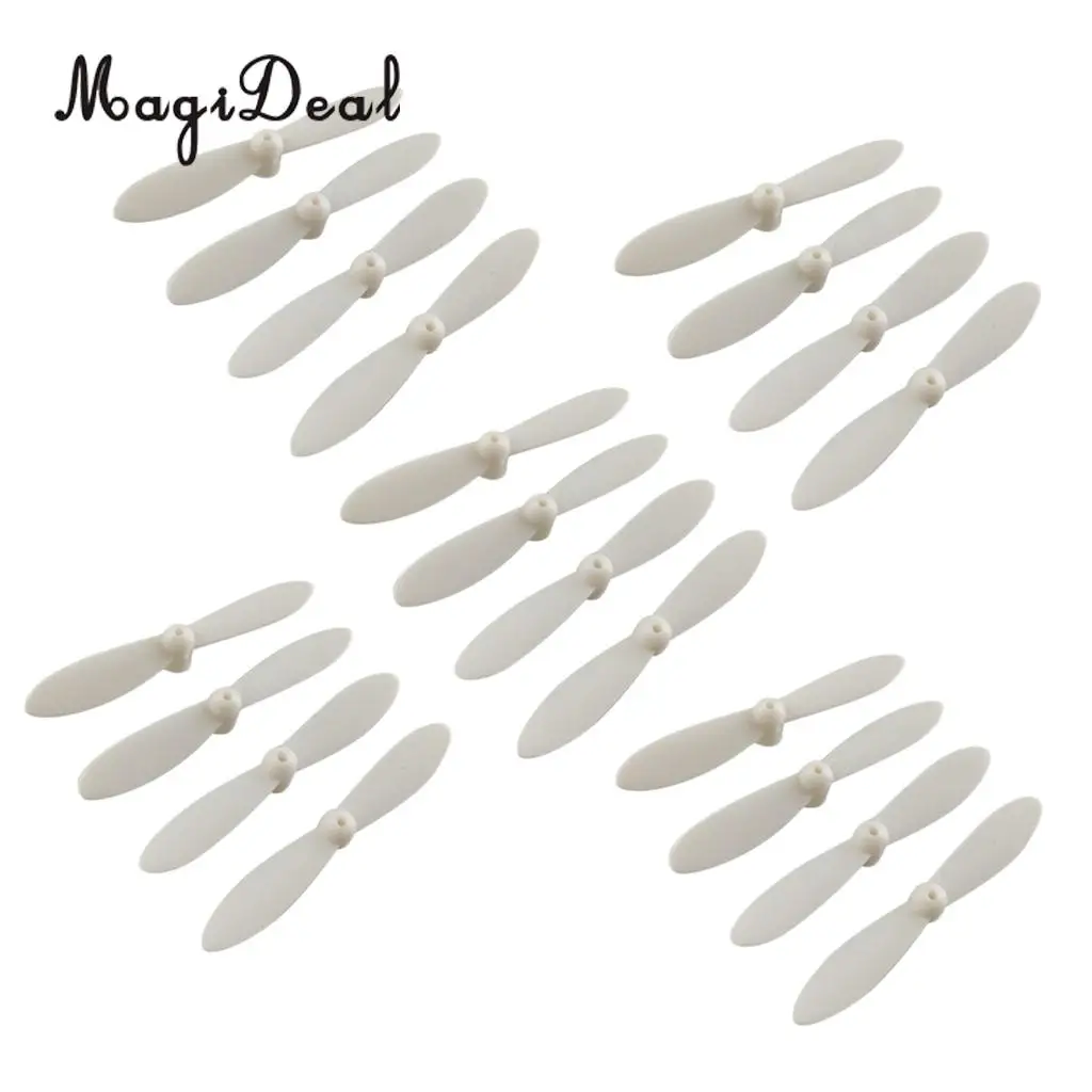 20Pcs Propeller Set Airscrew Replacement for Cheerson CX 10 Mini Drone Quadcopter Helicopter RC Accessories White