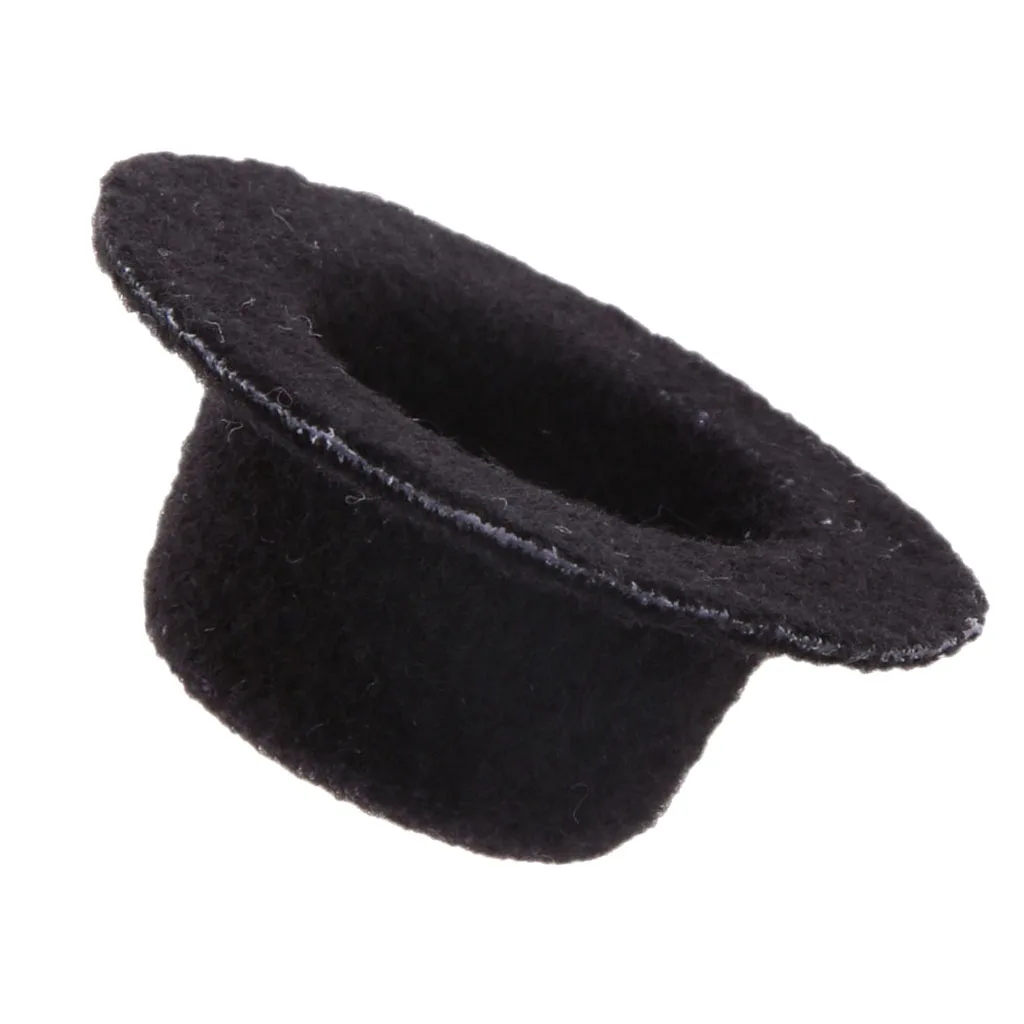 1:12 Scale Doll House Miniature Black Bowler Hat Cap Home Wall Accessories