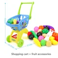 Blue cart with food
