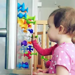 Bloques de construcción con ventosa para niños y niñas, creativos