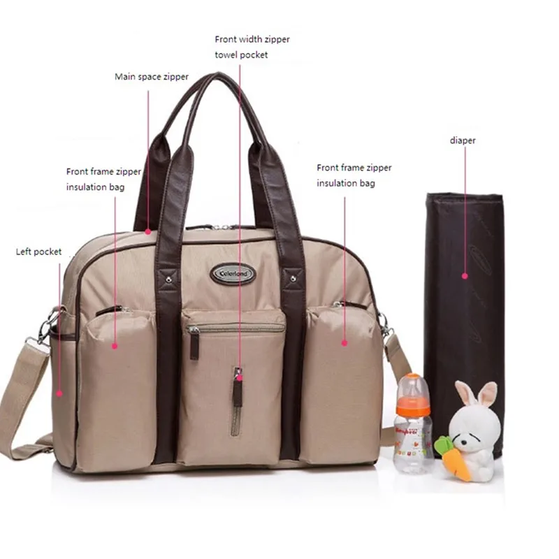 Colorland Bolsa organizadora de pañales para bebé – Moda maternidad - imagen 5