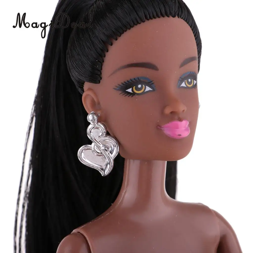 Polyarticular Turnable DIY African-American Doll Body For   Dolls 31cm
