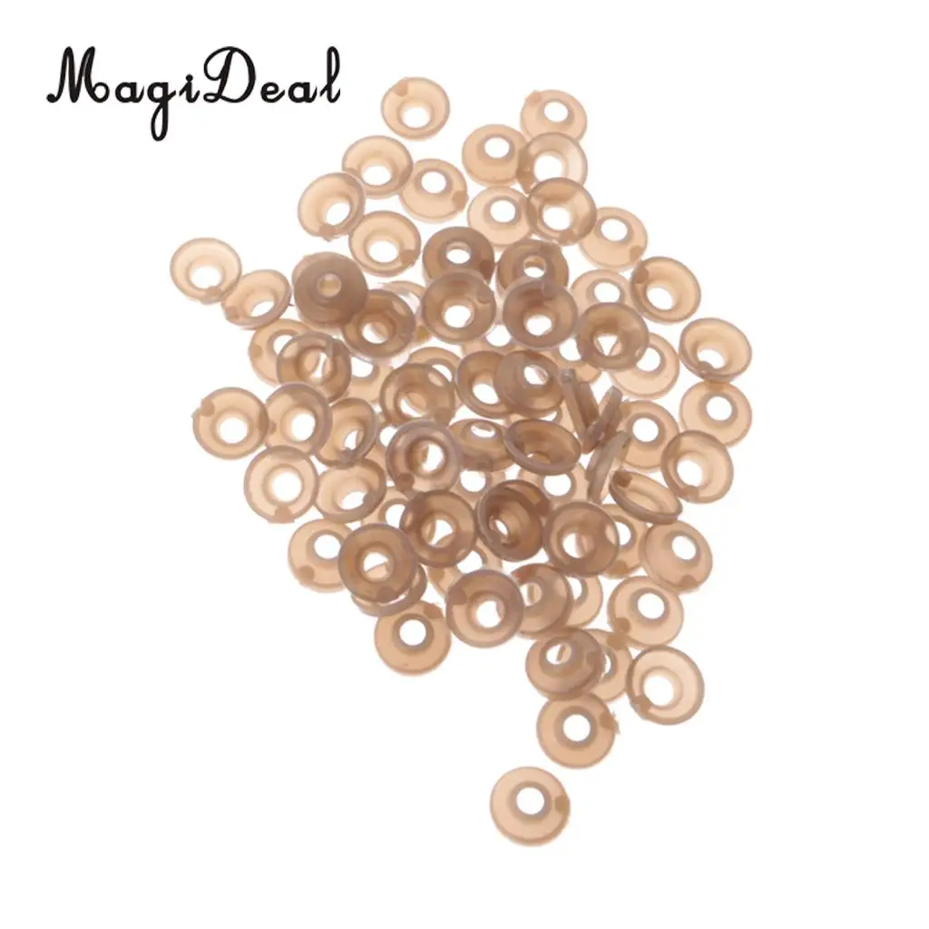 MagiDeal alta venta 100 unids/lote 11mm ojos de seguridad de plástico arandela de nariz trasera para muñeca de oso juguetes de animales manualidades DIY tiempo de diversión para niños