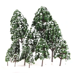 Árboles decorativos de plástico para maqueta de tren en miniatura