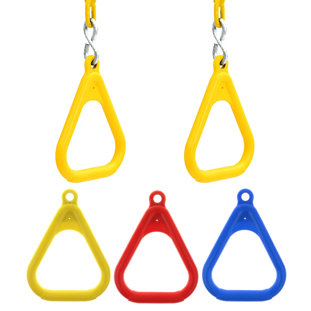 3pcs Swing Bar Rings Set - Backyard Outdoor Gymnastic Ring, Monkey Ring, Climbing Ring and Obstacle Ring