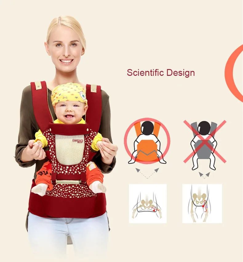 2016 Hot Sale Baby Carrier Top Baby Sling Kids Backpack Hipseat High Quality Newborn Suspenders Babies Hip Seat 8