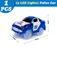 police car blue