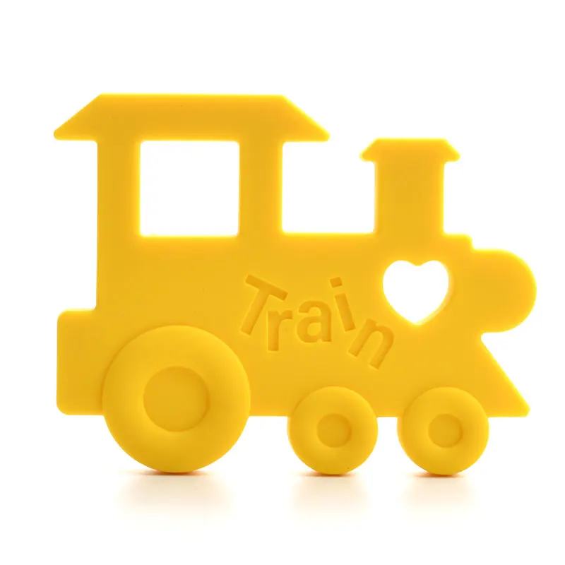 Mordedor de silicona para bebé, colgante de tren para el cuidado de los dientes, fabricación de joyas, roedores de silicona choochoo, collar de Lactancia para chupete - imagen 4