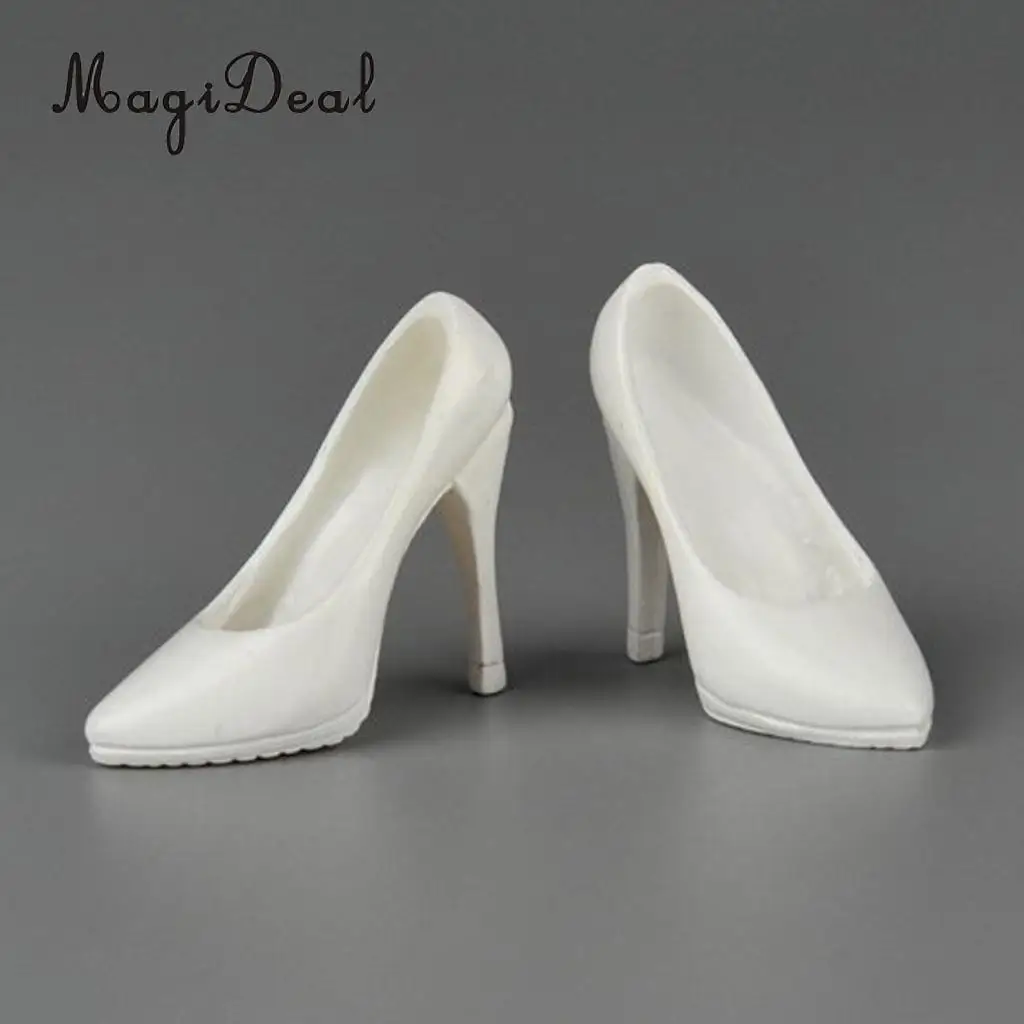 MagiDeal Fashion 1Pair 1/6 Scale Plastic High Heeled Shoes For 12 Inch Female Figures Body Models Party Show Stage Acce Gifts