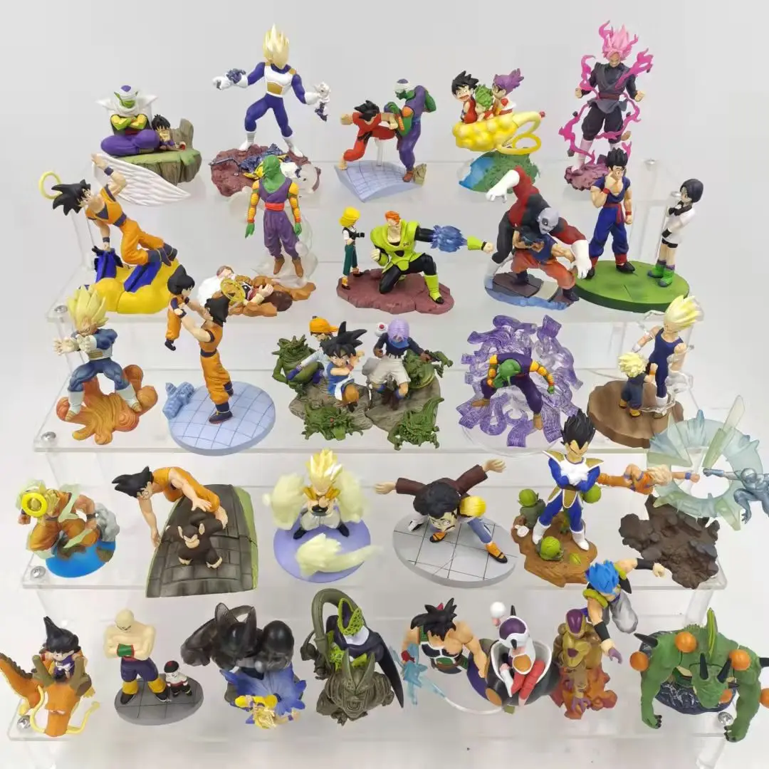 Bandai genuino Dragon Ball LOGBOX Frieza Vegeta VS Zarbon Dragon Fist Kuririn Broly figura modelo producto antiguo algunas defectos menor