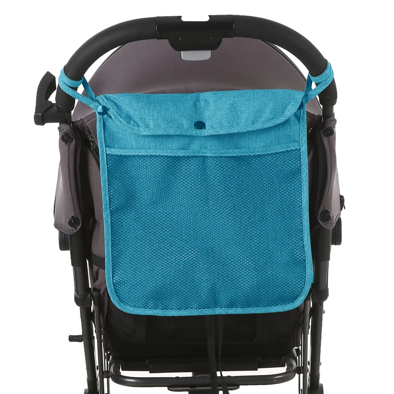 Organizador de cochecito de bebé, bolsa de pañales para mamá, cochecito, botella, portavasos, carrito colgante, accesorios de red de almacenamiento - imagen 2