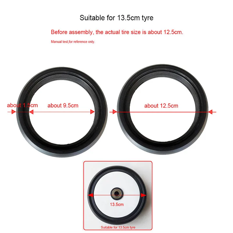 2 13.5cm tyre cover